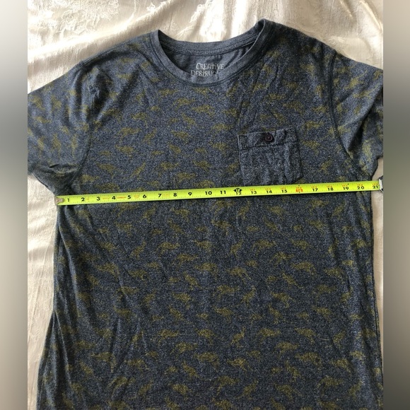 Creative Destruction Short Sleeve T-Shirt Men’s size L Blue W/Yellow Kangaroos - Picture 13 of 13